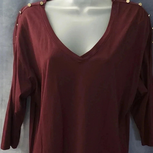 Gap | Top | 3/4 Sleeve | Size M | Dark Purple - Picture 4 of 8